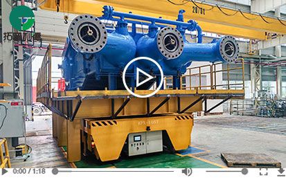 105 Tons Pump Handling Rail Transfer Cart in Painting Line