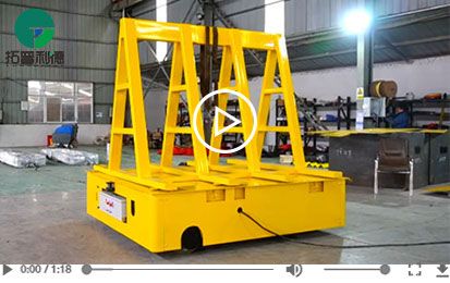 10 Tons Wire Hand Pendant Control Trackless Transfer Cart