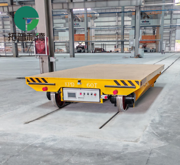 60 Tons Electric Workshop Rail Transfer Cart for Material Handling
