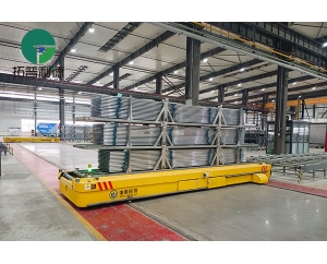 Custom Electric Transfer Cart System with Self Drive Deck for Photovoltaic Components