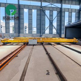 80 Tons Motorized Rail Transfer Cart for Cement Mold
