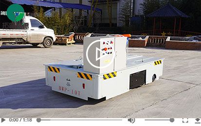 10 Tons Turning Trackless Battery Transfer Trolley