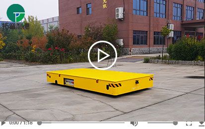 Steerable 5 Tons Battery Operated Trackless Transfer Trolley