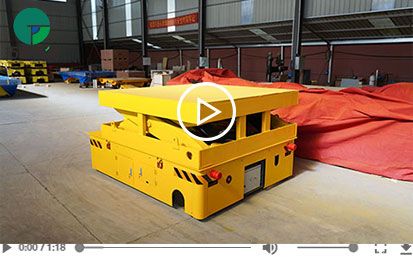 15 Tons Hydraulic Lifting Battery Steerable Transfer Cart