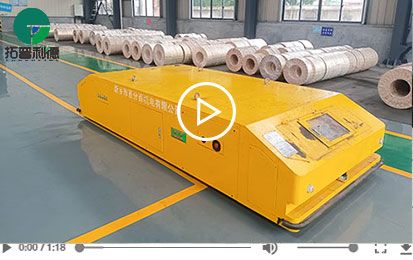 Steerble Trackless Auatomated Guided Vehicle for Copper Coil Handling