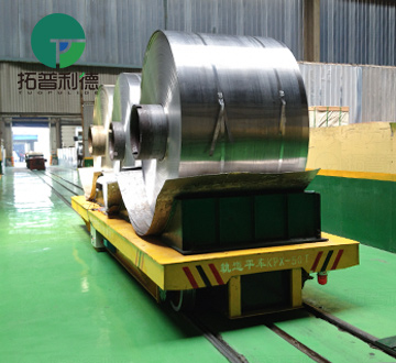 50 Tons Battery Drive Rail Coil Transfer Cart for Industry