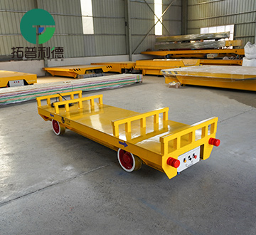 3 Tons Rail Transfer Cart with Outriggers in Manufacturing Plant