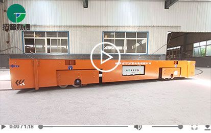 10 Tons Industrial Workpieces Handling Rail Transfer Cart