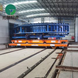 120 Tons Accurate Docking Rail Transfer Cart for Mold Transport