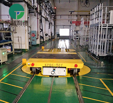 50 Tons Electric Mold Rail Transer Cart with Turntable