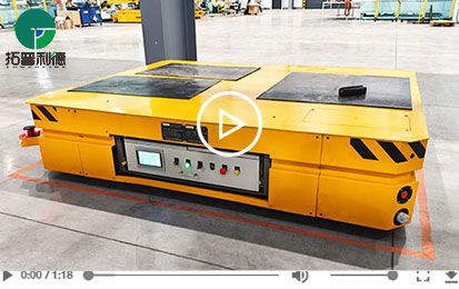 Battery Operated Automated Guided Vehicle with Sreering Wheels