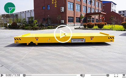 Steerable Trackless Transfer Cart with Remote Control