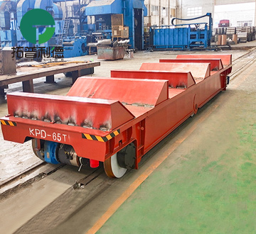 65 Tonne U-Block Frame Rail Transfer Cart for Steel Coil Handling