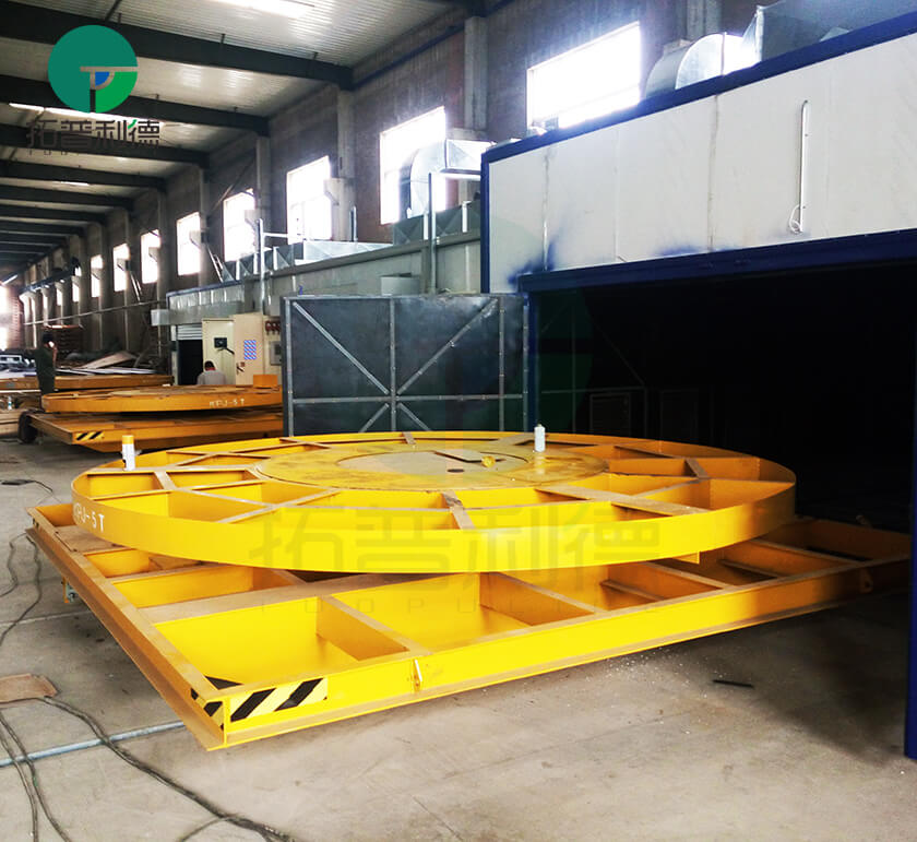 Transfer Carts With Rotary Table,Anti-explosion Transfer Cart,Rail Transport Cart,Rail Guided Trolleys