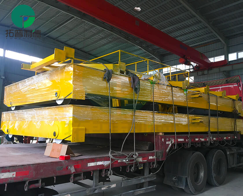 Manually Transfer Carts,Track Mounted Transfer Trolley,Mold Handling Cart,Industrial Transport Rail Platform