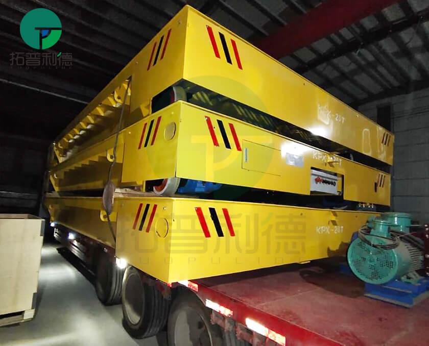 Battery Industrial Motorized Carts,Rail Guided Powered Trolley,Railway Mounted Transport Vehicle