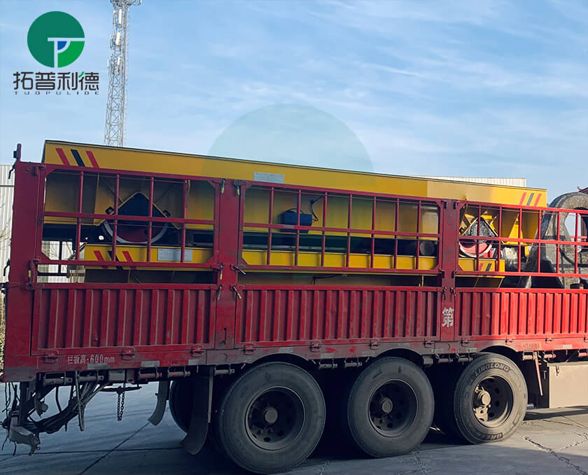 Rail Mounted Electric-Driven Cart,Motorized Transfer Platform Truck,30 Tonne Rail Guided Trolley