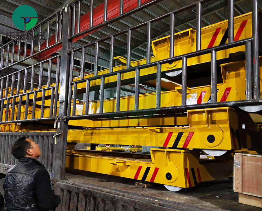 Battery Operated Rail Guided Cart,Heavy Duty Rail Transfer Carts,Railway Material Handling Trolley