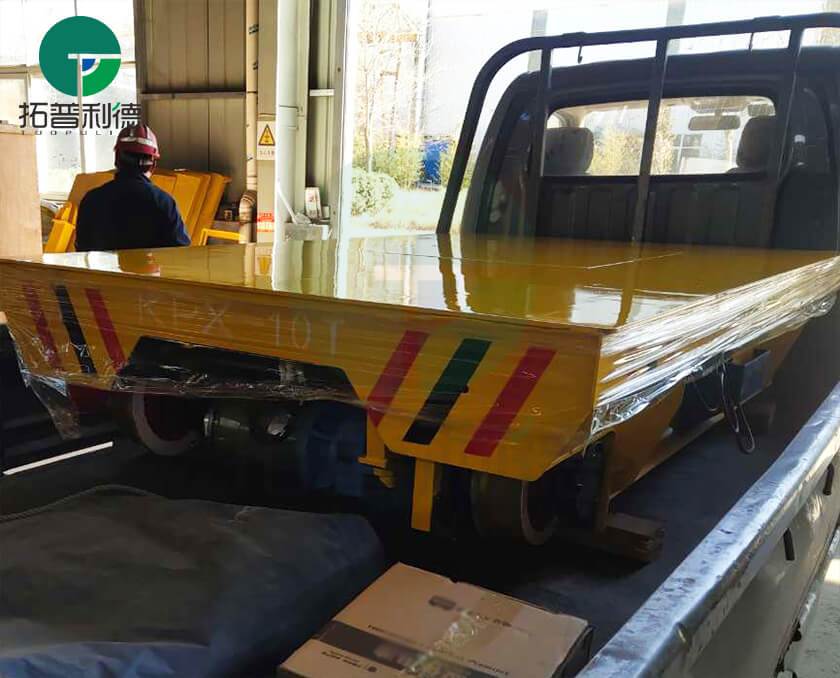 10 Ton Battery Flat Trolley,Rail Transfer Carts,Motorized Industrial Transfer Cars,Electric Material Handling Vehicle